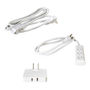 KIT MULTICONTACTO CON EXTENSIÓN TEJIDA BLANCA