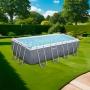 SET DE ALBERCA ESTRUCTURAL RECTANGULAR 4.88M X 2.44M X 1.22M POWER STEEL