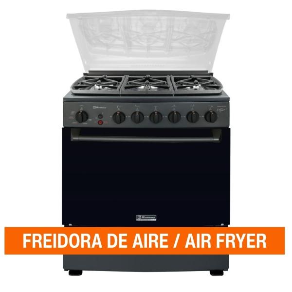 ESTUFA DE PISO KOBLENZ 76 CM CON AIR FRYER MODELO GINEBRA