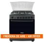 ESTUFA DE PISO KOBLENZ 76 CM CON AIR FRYER MODELO GINEBRA