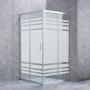 CANCEL PARA BAÑO CUBO 100 X 185CM CRISTAL TEMPLADO ESMERILADO