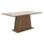 MESA COMEDOR VIDRIO RUSTIC/CREMA MADESA