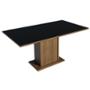 MESA COMEDOR MADERA RUSTIC/NEGRO