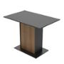 MESA COMEDOR MADESA MADERA NEGRO/RUSTIC