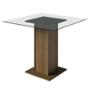 MESA COMEDOR CUADR. VIDRIO RUSTIC