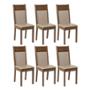 KIT 6 SILLAS RUSTIC/CREMA SINT. BEIGE