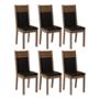 KIT 6 SILLAS RUSTIC/NEGRO 4280 MADESA