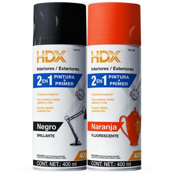 PINTURA + PRIMER 2 EN 1 NARANJA/ NEGRO