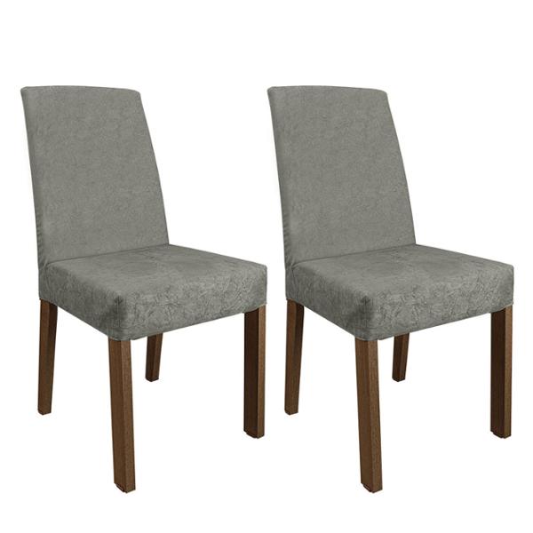 KIT 2 SILLAS CENA 4255 RUSTIC/PLATA