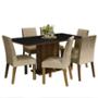 CONJUNTO COMEDOR 6 SILLAS RUSTIC/NEGRO