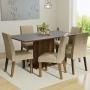 CONJUNTO COMEDOR 6 SILLAS RUSTIC/GRIS