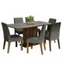 COMEDOR 6 SILLAS RUSTIC/GRIS/SILVER