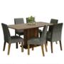 COMEDOR 6 SILLAS RUSTIC/CREMA/SILVER
