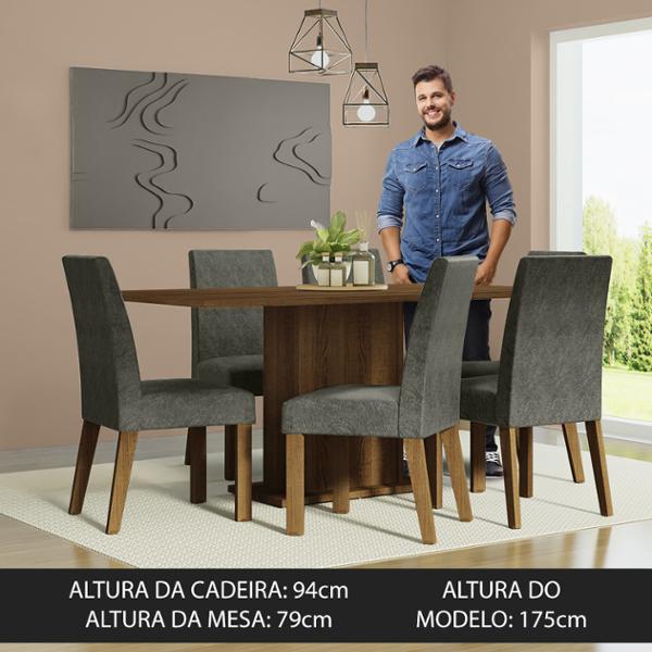 COMEDOR 6 SILLAS RUSTIC/SILVER | The Home Depot México