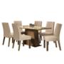 COMEDOR 6 SILLAS RUSTIC/CREMA/IMPERIAL