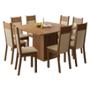COMEDOR 8 SILLAS RUSTIC/CREMA/BEIGE