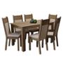 COMEDOR 6 SILLAS RUSTIC/CREMA/BEIGE