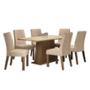 COMEDOR 6 SILLAS RUSTIC/CREMA/IMPERIAL