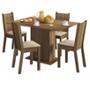 COMEDOR 4 SILLAS RUSTIC/BEIGE