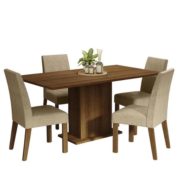 COMEDOR 4 SILLAS RUSTIC/IMPERIAL