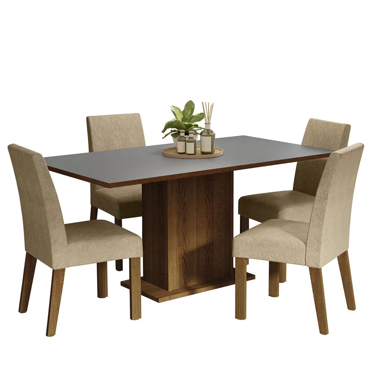Conjunto comedor 4 sillas keila madesa