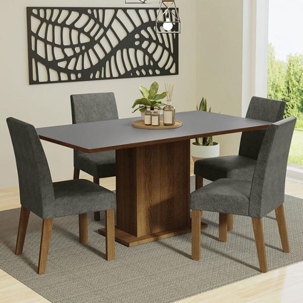 MADESA MESA 4 SILLAS RUSTIC/PLATA | The Home Depot México