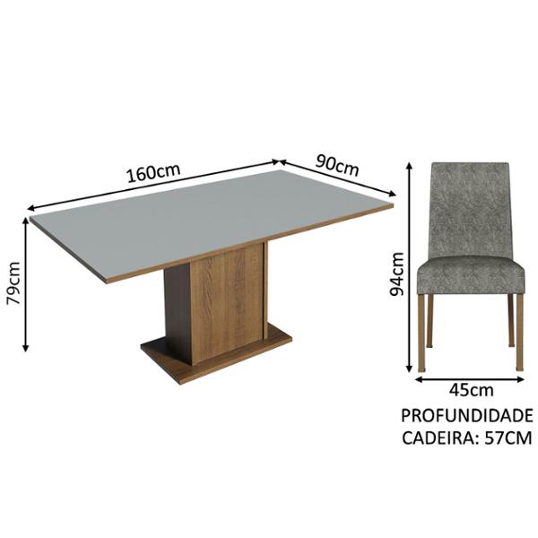 MADESA MESA 4 SILLAS RUSTIC/PLATA | The Home Depot México