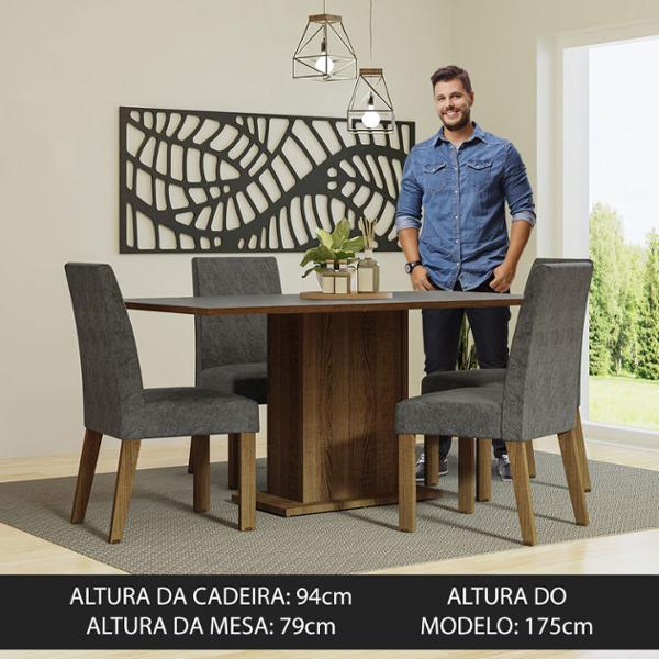 MADESA MESA 4 SILLAS RUSTIC/PLATA | The Home Depot México