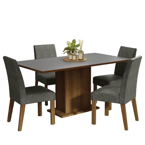 MADESA MESA 4 SILLAS RUSTIC/PLATA | The Home Depot México
