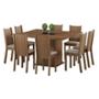 MESA 8 SILLAS RUSTIC/BEIGE MADESA