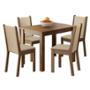 MESA 4 SILLAS RUSTIC/BEIGE MADESA