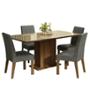 COMEDOR AVRIL MADESA VIDRIO 4 SILLAS