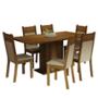 COMEDOR AUGUSTA MADESA 6 SILLAS BEIGE