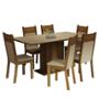 COMEDOR AUGUSTA MADESA 6 SILLAS CREMA