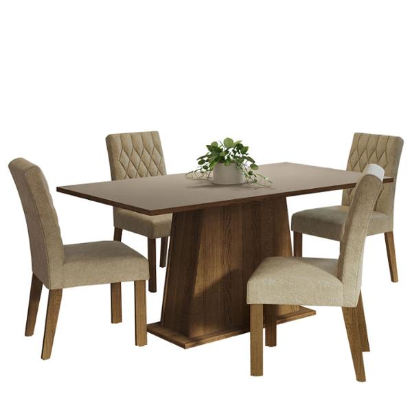 COMEDOR ASHLEY MADESA 4 SILLAS IMPERIAL