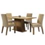 COMEDOR ARYELI MADESA 4 SILLAS IMPERIAL
