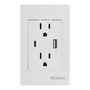 DOBLE CONTACTO CON DOBLE CARGADOR USB