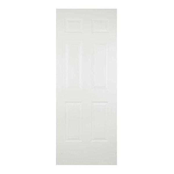 PUERTA MIXTA 6 PANELES BLANCA 900X2130