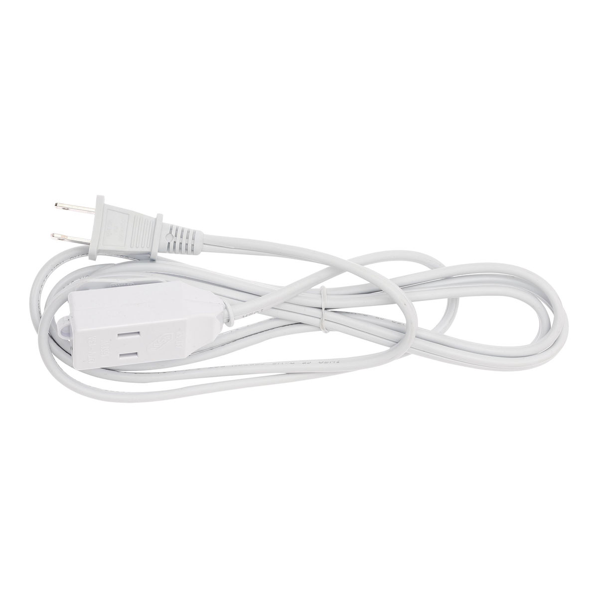 Extensión eléctrica blanca iusa 2x16 awg 2 metros