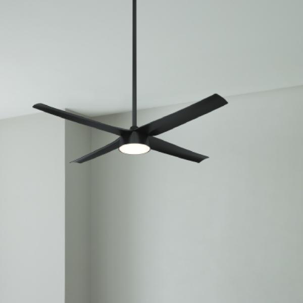 VENTILADOR DE TECHO ZEFIRA 48" LED INTEGRADO PARA INTERIOR NEGRO