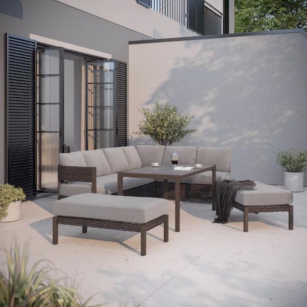 SALA 5 PIEZAS HARRISVIEW GRIS