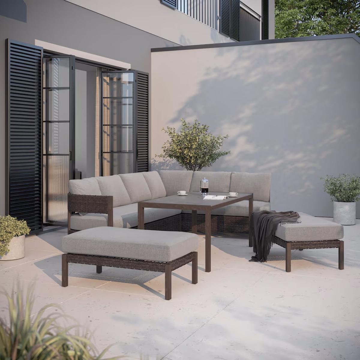 Sala 5 piezas harrisview gris