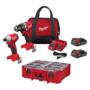 MILWAUKEE COMBO DE HERRAMIENTAS M18 TALADRO Y DESTORNILLADOR CON CAJA ORGANIZADORA