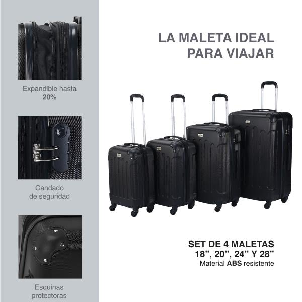 Maleta Viaje 23 Kg D&N Travel Line 6804 Equipaje De Mano, 76 Cm, 98 Liters, Azul (Blau Bolsa Con Ruedas