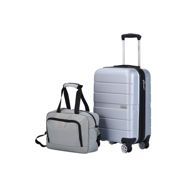 SET 2 MALETAS 20IN Y NECESER 15IN CHICAGO GRIS