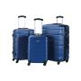 JUEGO DE 3 MALETAS ABS 4 RUEDAS SIDNEY 20,24 Y 28 AZUL