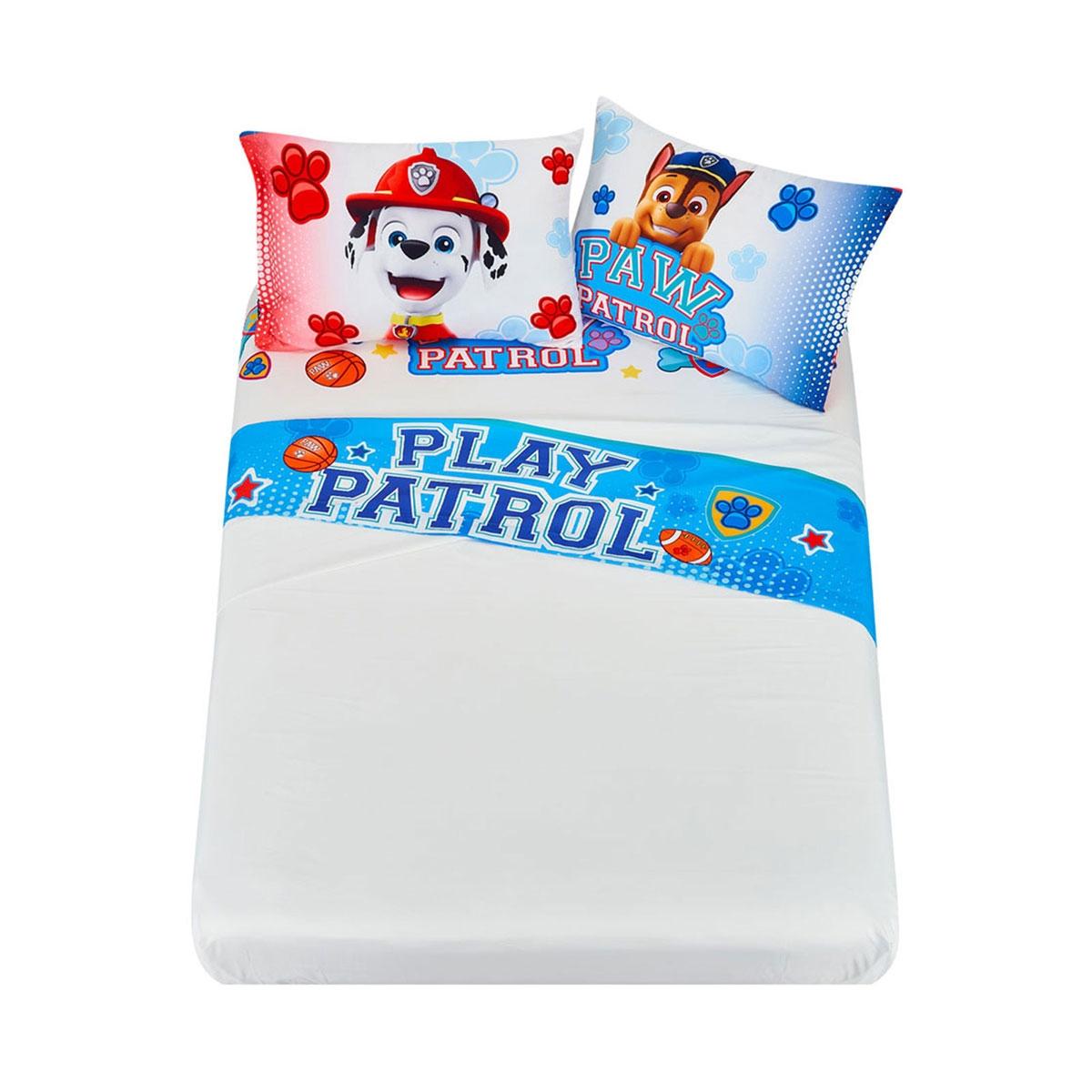 Set de'sábanas individuales paw patrol deportes