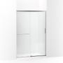 CANCEL PARA BAÑO ALUMINIO VIDRIO TEMPLADO CON TOALLERO PUERTA CORREDIZA 150 X 188 CM