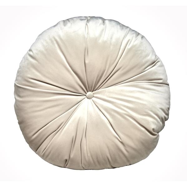 COJÍN DECORATIVO REDONDO ARTESANAL SNOW