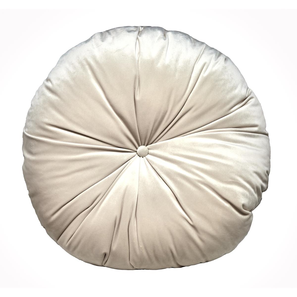 Cojín decorativo redondo artesanal snow